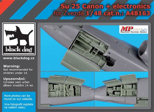 Sukhoi SU25 Frogfoot canon+elektronic (Zvezda) A48163