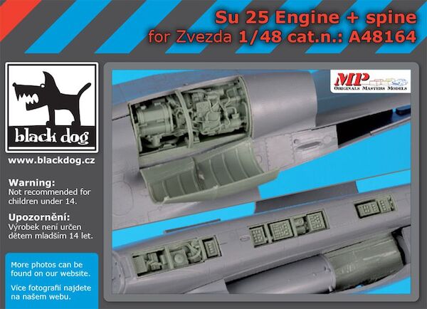 Sukhoi SU25 Frogfoot engine+ spine (Zvezda) A48164