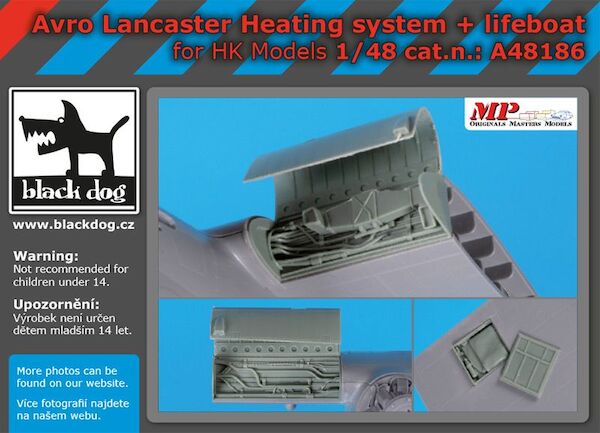 Avro Lancaster Heating system and Lifeboat (Hong Kong Models)  A48186