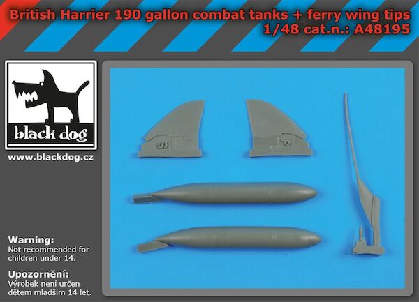 British Harrier 190gallon tanks + ferry wing tips  A48195