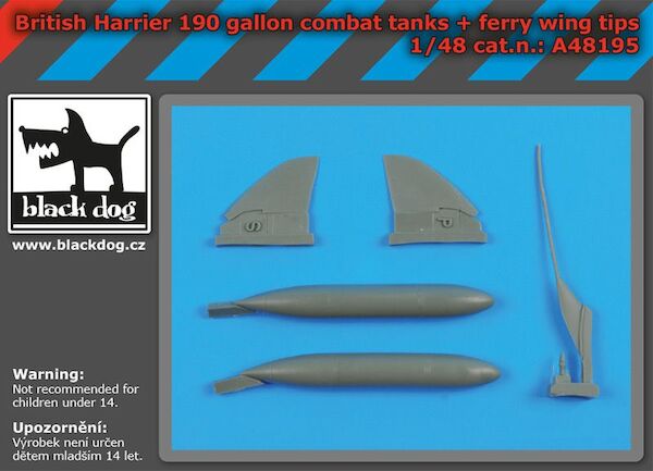 British Harrier 190gallon tanks + ferry wing tips A48195