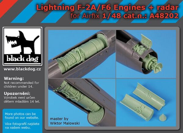 English Electric Lightning F. Mk2A /F6 engines + radar (Airfix) A48202