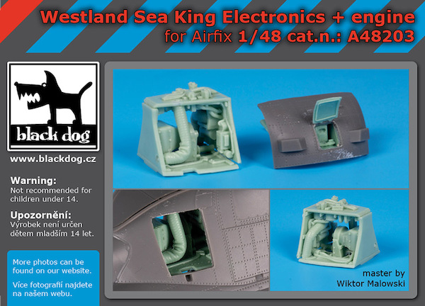 Westland Sea King electronics  and APU engine (Airfix)  A48203