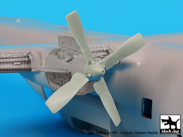 C130H Hercules Allison Propeller 4x (Italeri) (should also fit KLU C130H...) A72042
