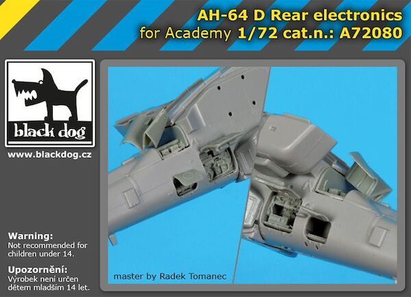 AH64D Apache Rear electronics (Academy)  A72080