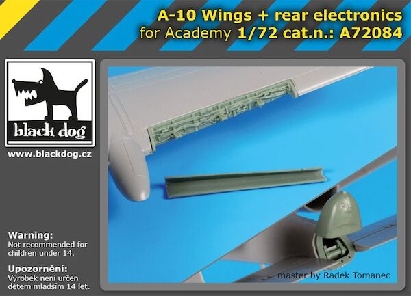 A-10 Thunderbolt wings+rear electronics (Academy)  A72084
