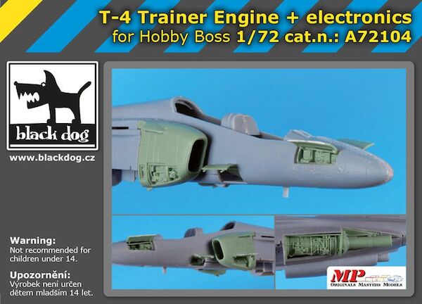 Kawasaki T4 Trainer engine + electronic bays (Hobby Boss)  A72104