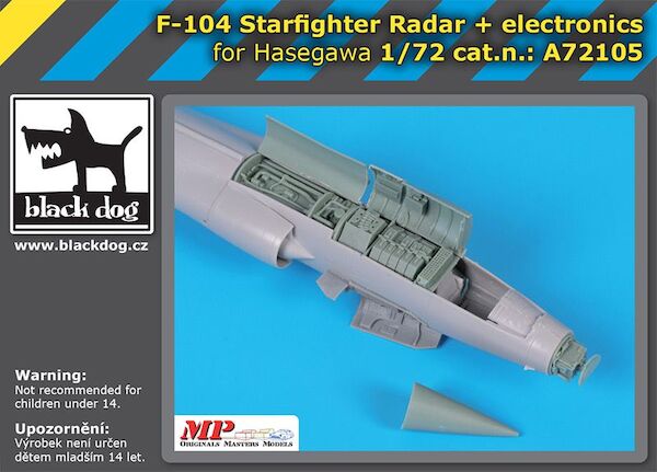 Lockheed F104 Starfighter radar + electronics (Hasegawa) A72105