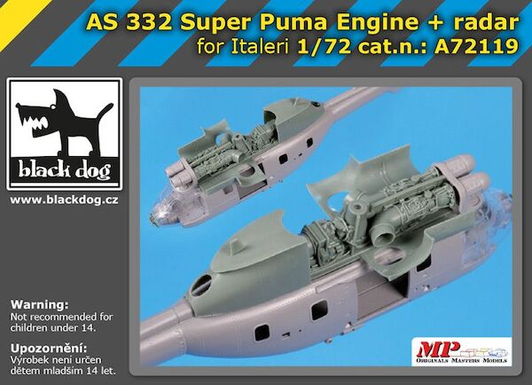 AS 332 Super Puma engine + radar (Italeri) A72119