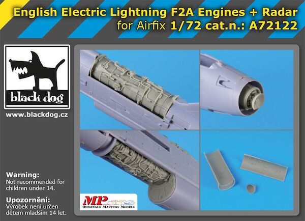 English Electric Lightning F2A engines and Radar (Airfix)  A72122