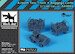 Airport tow truck + baggage carts BDA44001