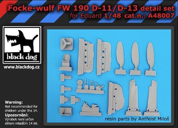 Focke Wulf FW190D-11/13 detail set (Eduard) BDA48007