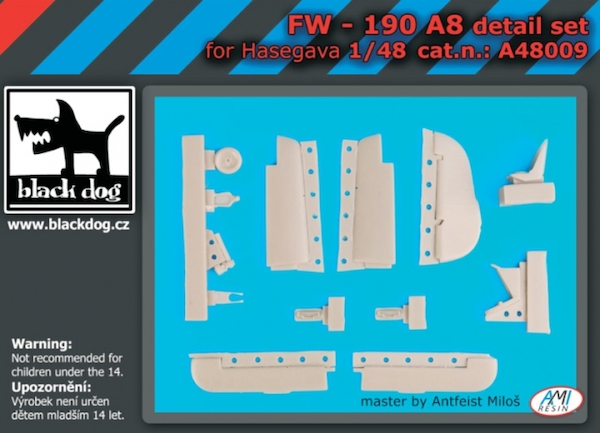 Focke Wulf Fw190A-8 detail set (Eduard) BDA48009