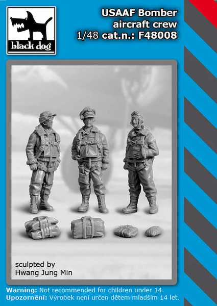 USAAF Bomber Aircraft Crew (3 figures) f48008