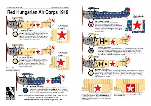 Red Hungarian Air Corps 1919  BR204