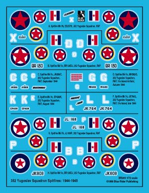 Partisan Spitfires (Yugoslav 352sq RAF 1944-1945)  BR249