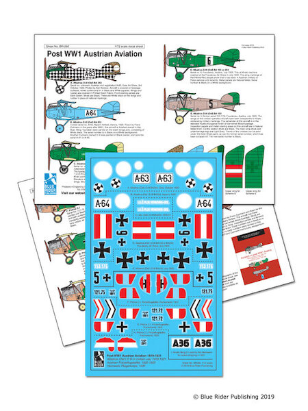 Post WW1 Austrian Aviation 1919-1931 (Albatros OEF DIII, Phonix C1)  BR265