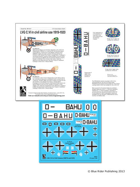 LVG C.VI in Civil Airline use  (Airline Conversions Sabena,DLT)  BR407