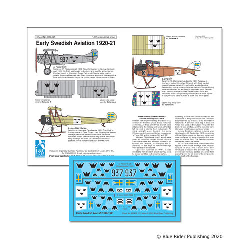 Early Swedish Aviation 1920-1921  BR425