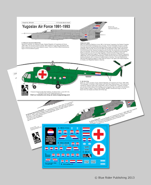 Yugoslav AF (MiG29, MiG21, MiL8, Alouette3, Galeb) BR804