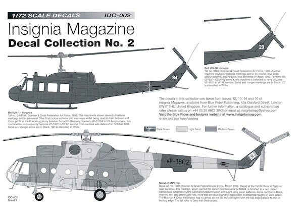 Insignia magazine Decal collection 2 IDC-002