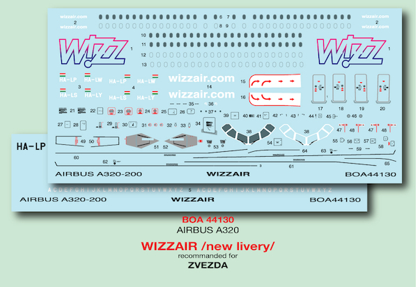 Airbus A320 Wizzair new scheme (Zvezda) boa144130