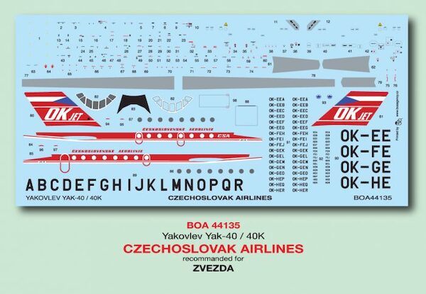 Yakovlev Yak40 /Yak40K (Czechoslovak Airlines) BOA144135