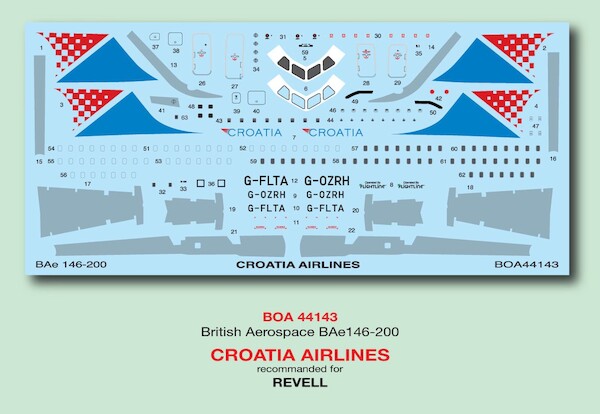 British Aerospace BAe146QT (Croatia Airlines) BOA144143