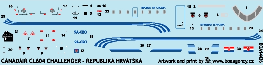 Canadair CL601 Challenger (Croatian Government VIP Transport) boa14426