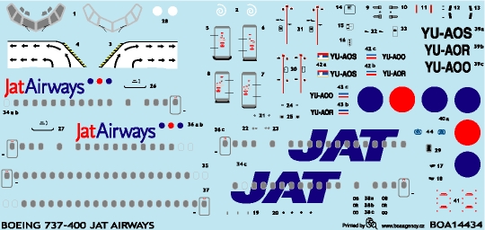 Boeing 737-400 (JAT Airways)  boa14434