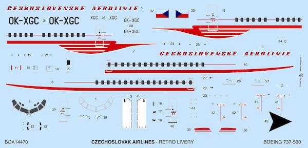 Boeing 737-500 (CSA retro /Skyline)  boa14470