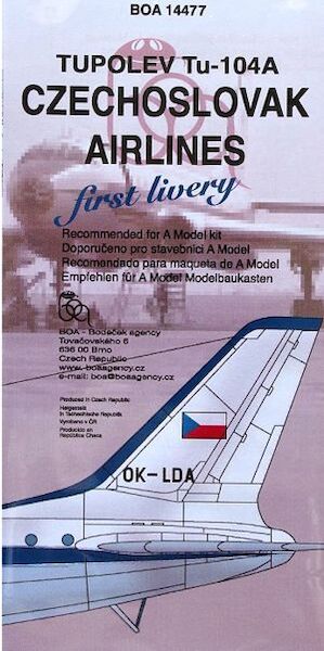 Tupolev Tu104 (CSA Blue (first) Livery) boa14477