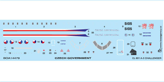 Canadair CL601 Challenger (Czech Government)  boa14479