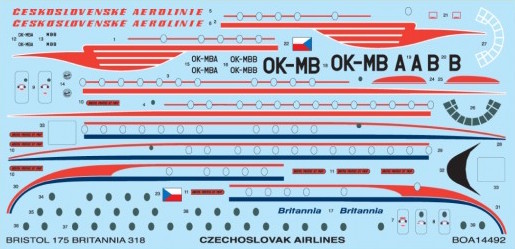 Bristol Britannia (CSA Czech Airlines)  boa14492
