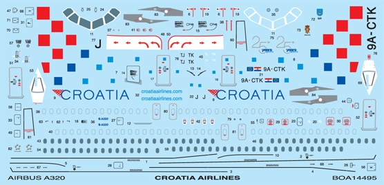 Airbus A320 (Croatia Airlines)  boa14495