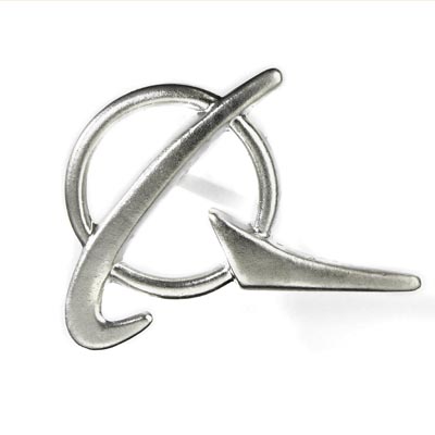 Boeing Symbol Silver Lapel Pin 580080020093