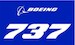 737 Blue Sticker SW41467-09