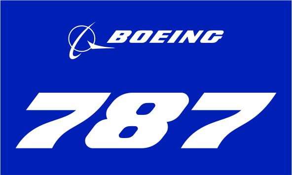 787 Blue Sticker  STICK 787 BLUE