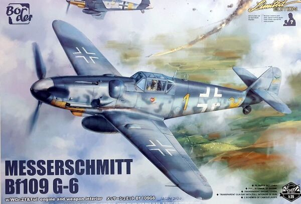 Messerschmitt BF109G-6 with full engine and weapon interior BF001