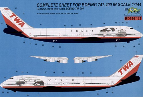 Boeing 747-200 (TWA Global)  BD144-131