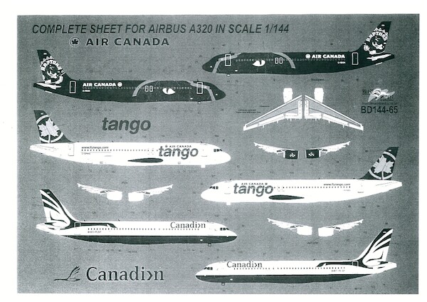 Airbus A320 (Air Canada, Air Canada TAngo, Canadian) BD144-65