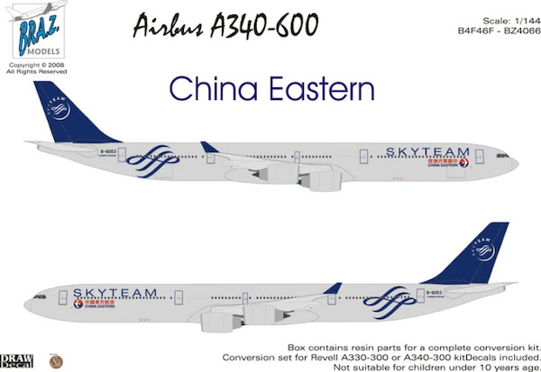 Airbus A340-600 ((China Eastern Skyteam) b4f46F-BZ4066