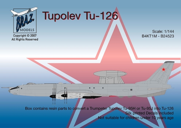 Tupolev Tu126, the first soviet Awacs B4KT1A3