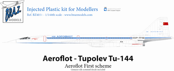 Tupolev Tu144 "Charger" (First Scheme Aeroflot) BZ4028