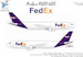 Airbus A300-600 (FedEx) for Revell kit BZ4069