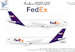 Airbus A300-600 (FedEx) for Revell kit BZ4069