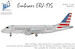 Embraer ERJ175 (American Airlines) (Hasegawa) BZ4074
