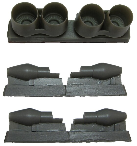 Tupolev Tu144D KolesovRD36-51A Engine exhaust Nozzles (Zvezda) BZ4077