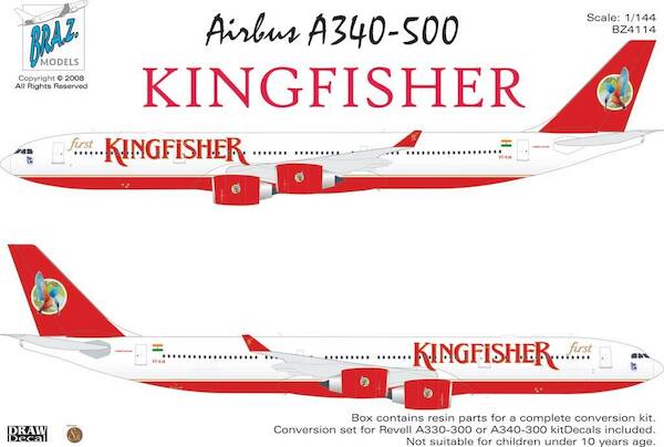 Airbus A340-500 (Kingfisher) BZ4114