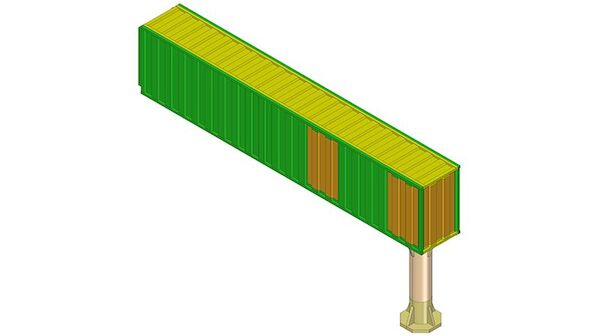 Airport Terminal to Jetway Connecting Bridge Container Style BZ4120